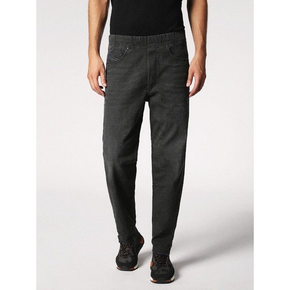 $198 Diesel Men's Loozy Comfort Straight Jeans Elastic Waistband 068LE Size 2XL